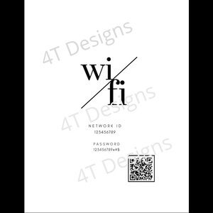 Scannable WiFi Printout